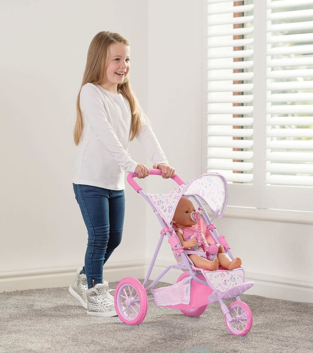 BABY BORN Wózek dla lalek spacerówka 3-kołowa