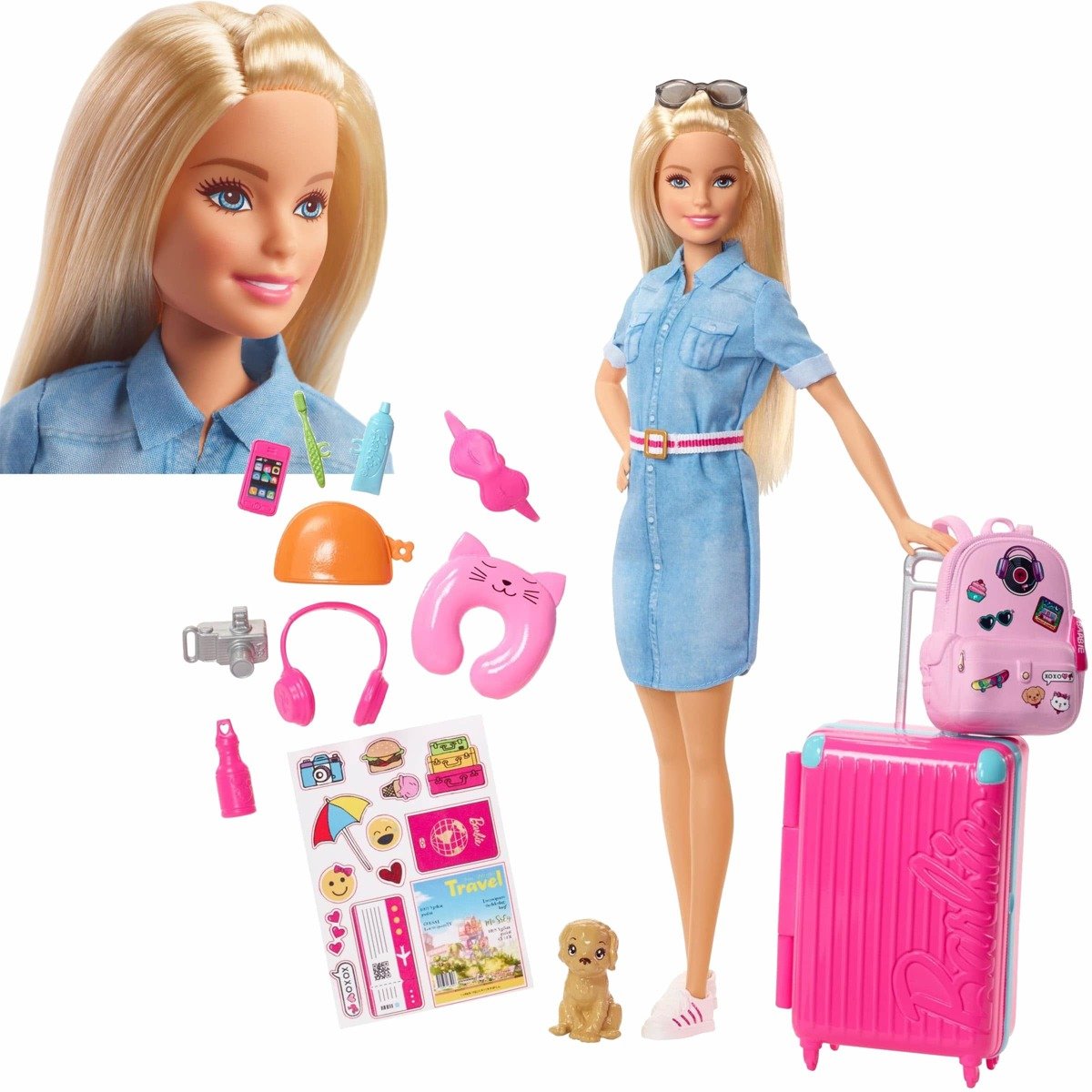 Barbie Z PIESKIEM W PODROZY FWV25