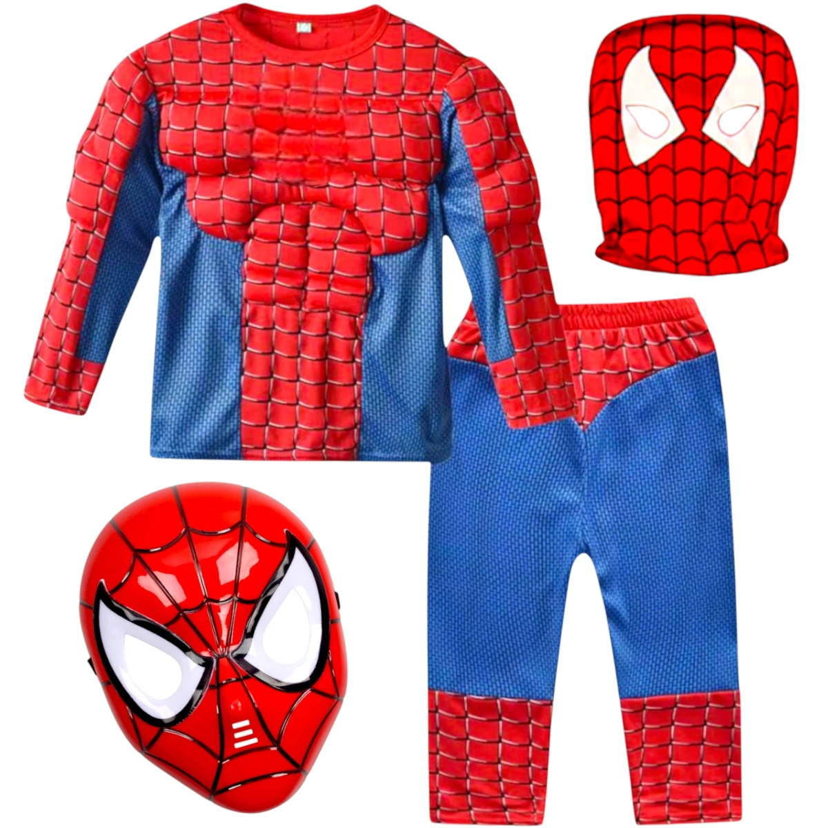 SPIDERMAN - STRÓJ DLA DZIECI + MASKA rozmiar L