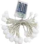 LAMPKI ŚWIĄTECZNE KULECZKI DEKORACJA ŁAŃCUCH LED 20 KOLOROWYCH KULEK