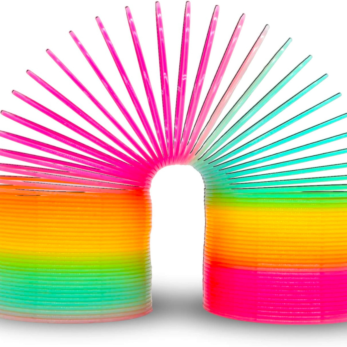 DUŻA SPREŻYNA TĘCZOWA MAGICZNA SPRĘŻYNKA KOLOROWA ZABAWKOWA MAGIC SPRINGS