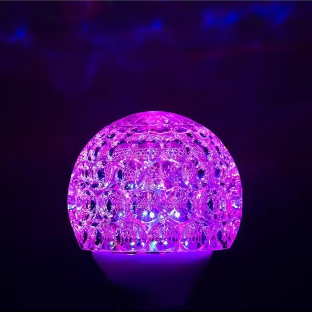 LAMPKA LED OBROTOWA DEKORACYJNY PROJEKTOR OBROTOWY ŚWIECI LED 18CM KULA