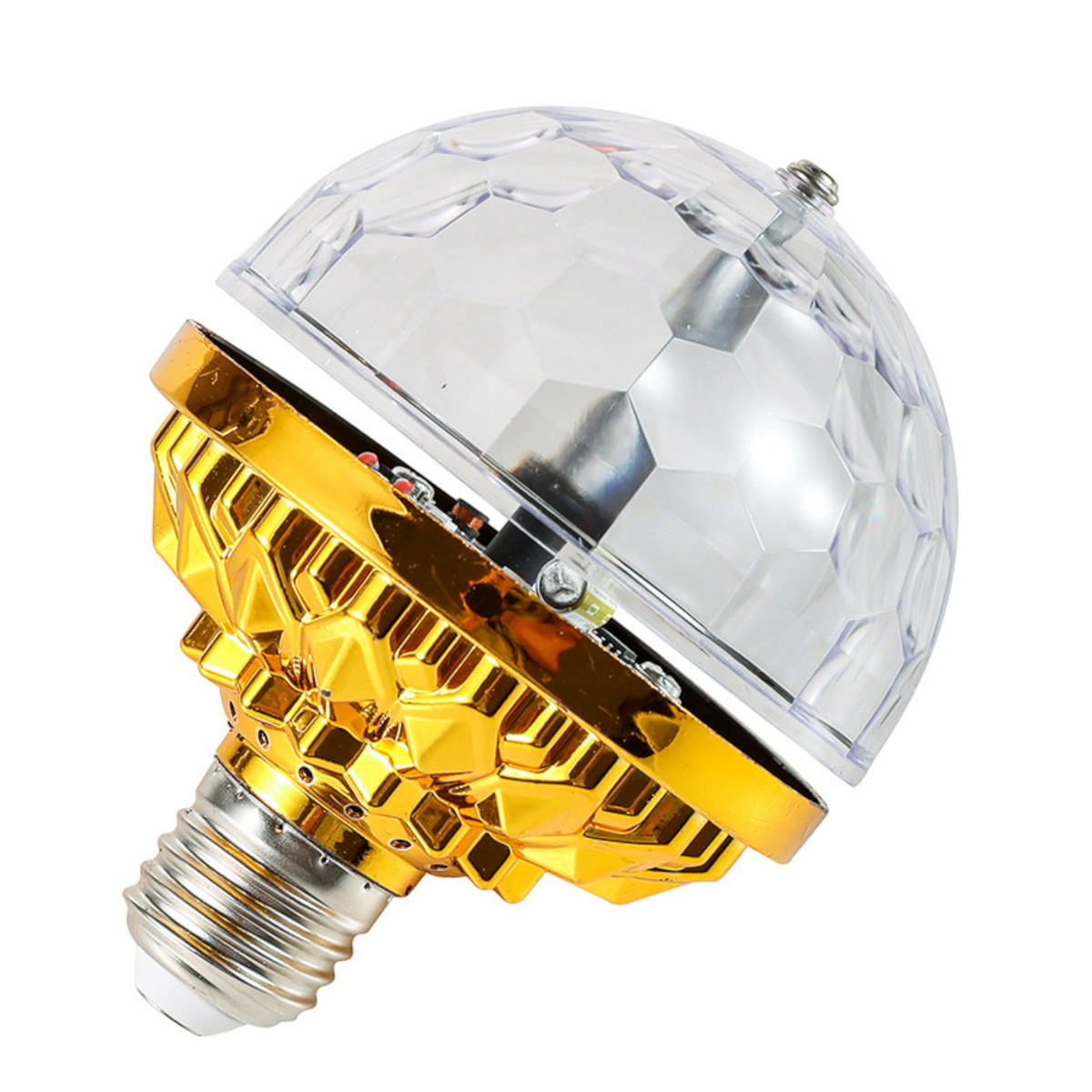 ŻARÓWKA DYSKOTEKOWA OBROTOWA LED DEKORACJA DESIGNERSKA KOLOROWY DIAMENT