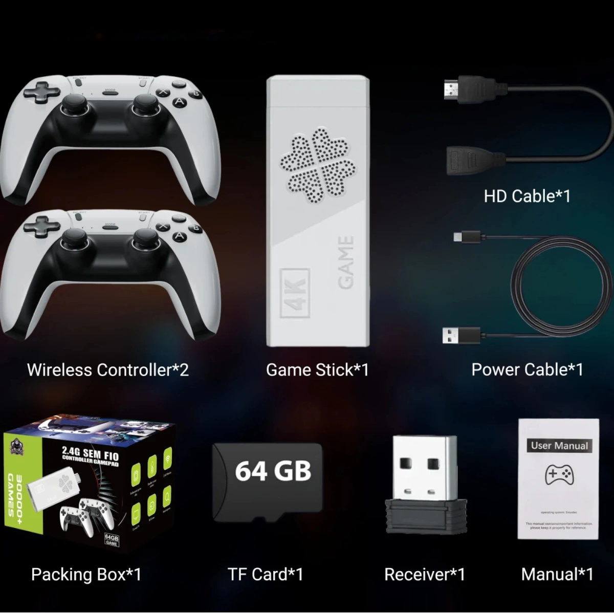 KONSOLA PRZENOŚNA RETRO M8 40000 GIER 2 PADY HDMI 4K PRO GIERKA TELEWIZYJNA