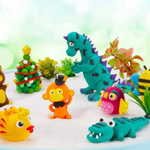 SUPER CLAY PLASTELINA PIANKOLINA GLINA MEGA DUŻA SENSORYCZNA +AKC 6 KOLORÓW