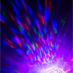 LAMPKA LED OBROTOWA DEKORACYJNY PROJEKTOR OBROTOWY ŚWIECI LED 18CM KULA