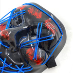 MASKA ŚWIECĄCA LED NA IMPREZĘ NA HALLOWEEN ŚWIECI W CIEMNOŚCI NA TWARZ