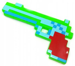 MINECRAFT Pistolet ze światłem i dźwiękiem Pixel Zielony