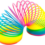 DUŻA SPREŻYNA TĘCZOWA MAGICZNA SPRĘŻYNKA KOLOROWA ZABAWKOWA MAGIC SPRINGS