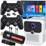 PROJEKTOR 4K LED KONSOLA GAME STICK PRO ANDROID 2 PADY GRY PILOT WIFI USB