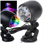 MINI KULA DYSKOTEKOWA LAMPA OBROTOWA KOLOROWA NA IMPREZĘ REFLEKTOR LED RGB