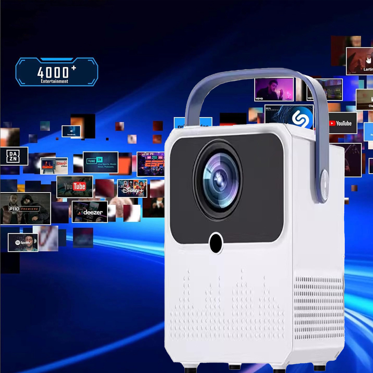 PROJEKTOR 4K LED KONSOLA GAME STICK PRO ANDROID 2 PADY GRY PILOT WIFI USB