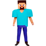 STRÓJ MINECRAFT PRZEBRANIE DLA CHŁOPCA STEVE KOMPLET MASKA KOSTIUM NA BAL