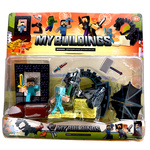 FIGURKA Z GRY MINECRAFT ZESTAW STEVE SMOK ZESTAW FIGUREK DO ZABAWY 4w1 XXL