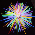 OPASKI FLUORESCENCYJNE PAŁECZKI BRANSOLETKI ŚWIECĄCE W CIEMNOŚCI 100szt.