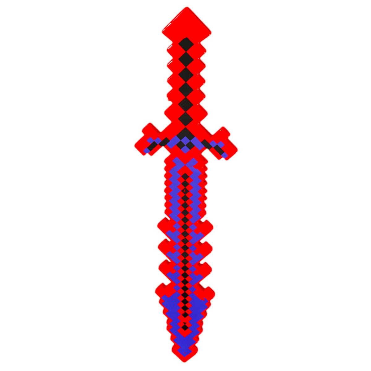 MIECZ ŚWIECĄCY Z GRY MINECRAFT DUŻY DŁUGI DŹWIĘKI 61CM PIXEL PODŚWIETLANY