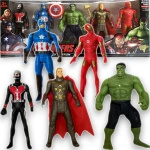 DUŻE FIGURKI AVENGERS HULK THOR AMERYKA IRON 5 SZT FIGURKA DO ZABAWY