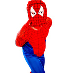 SPIDERMAN - STRÓJ DLA CHŁOPCA + MASKA rozmiar L 122-128