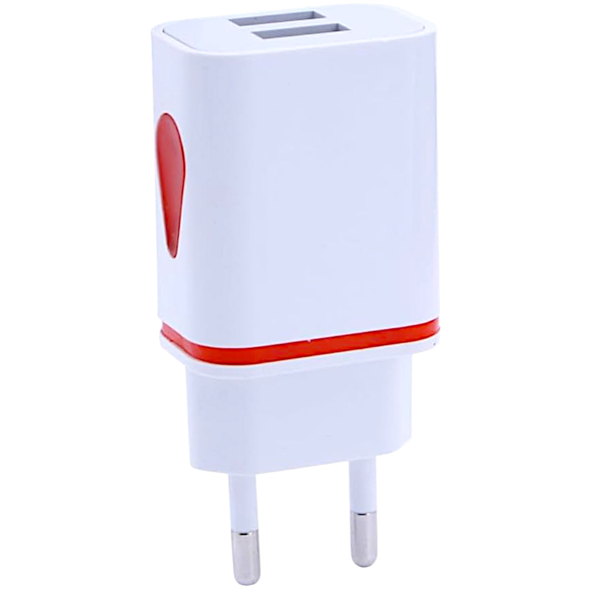 UNIWERSALNA ŁADOWARKA KOSTKA USB 2.A 5V ŁADOWARKA SIECIOWA DWA WYJŚCIA USB