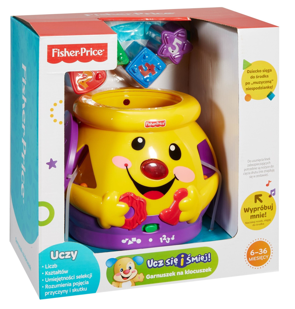 FISHER PRICE Garnuszek na klocuszek