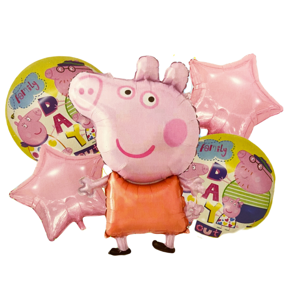 ŚWINKA PEPPA Balony Zestaw Urodzinowy 1 Roczek