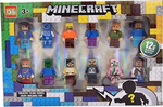 MINECRAFT zestaw 12 figurek + akcesoria