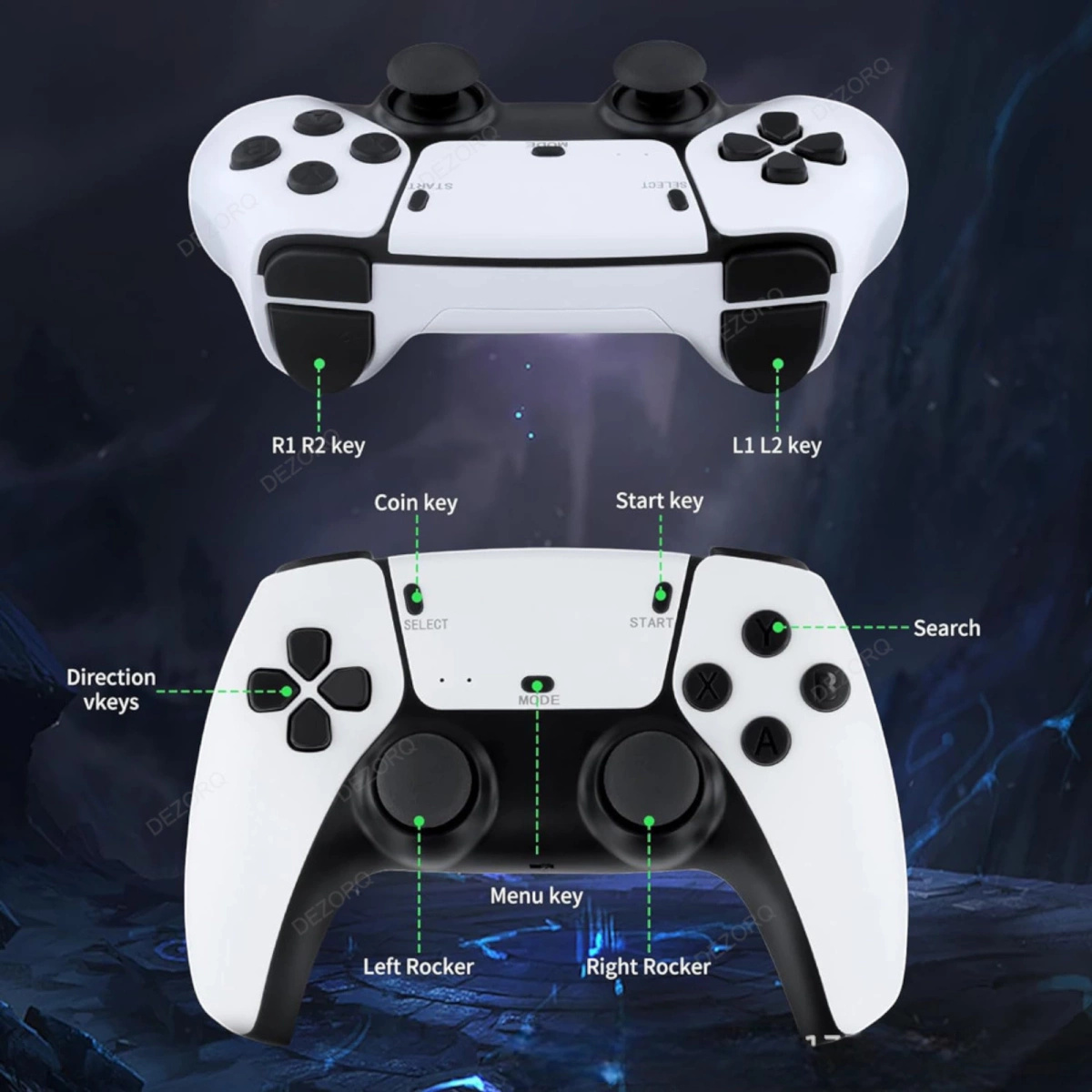 PROJEKTOR 4K LED KONSOLA GAME STICK PRO ANDROID 2 PADY GRY PILOT WIFI USB