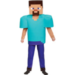 MINECRAFT – STRÓJ DLA DZIECKA STEVE ROZMIAR M (120-130) KOSTIUM NA BAL DLA CHŁOPCA GADŻETY DLA GRACZY
