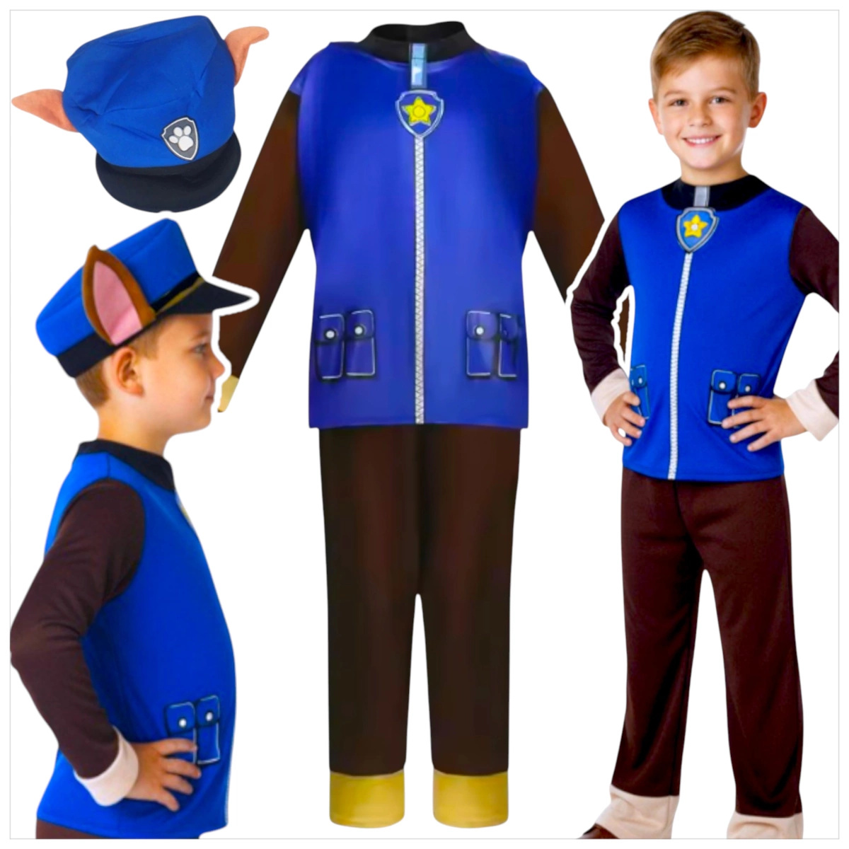 PSI PATROL KOSTIUM CHASE STRÓJ ROZMIAR S PRZEBRANIE NA IMPREZĘ 3w1