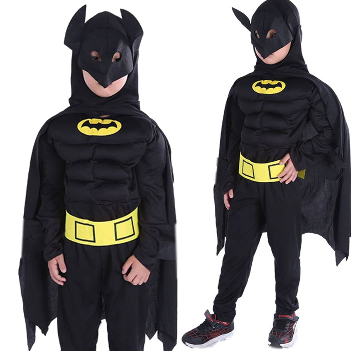 BATMAN Strój Dla Chłopca Kostium wersja Deluxe 116-122 + Maska