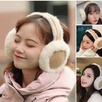 NAUSZNIKI ZIMOWE Z FUTERKIEM OPASKA NA USZY MIĘKKIE FUTERKOWE CIEPŁE