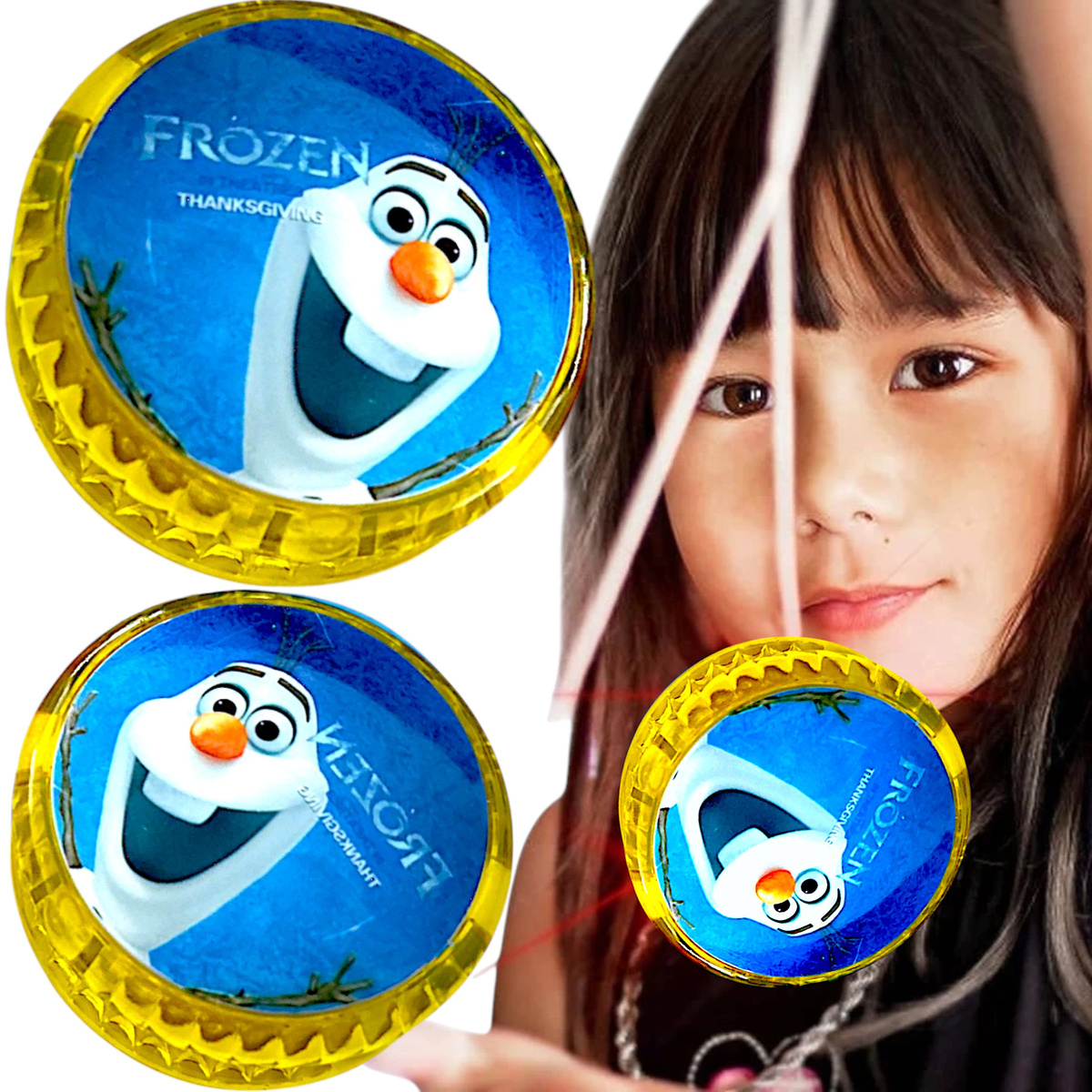 ŚWIECĄCE JOJO KRAINA LODU YOYO ZABAWKA ZRĘCZNOŚCIOWA ANNA ELSA WZORY ŚWIECI