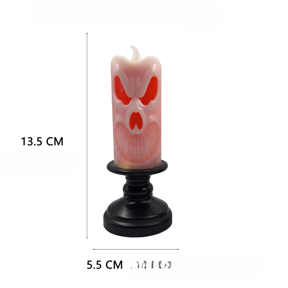 LAMPKA ELEKTRYCZNA NA HALLOWEEN OZDOBA ŚWIECZKA DUCH DYNIA ŚWIECA LED 13CM
