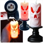 LAMPKA ELEKTRYCZNA NA HALLOWEEN OZDOBA ŚWIECZKA DUCH DYNIA ŚWIECA LED 13CM