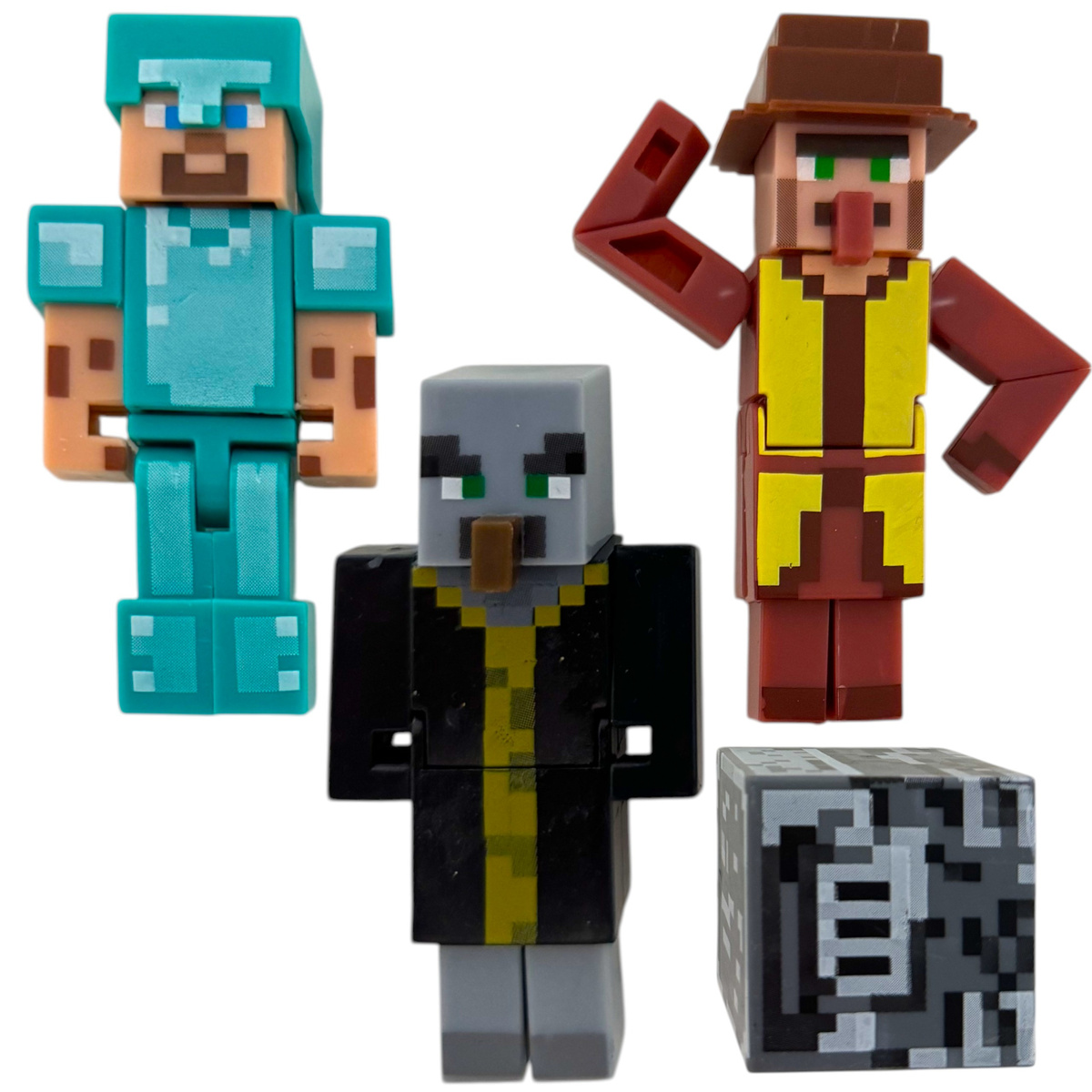 MINECRAFT ZESTAW FIGUREK 6w1 FIGURKI Z GRY DIAMENTOWY STEVE DUŻY ZESTAW 6w1