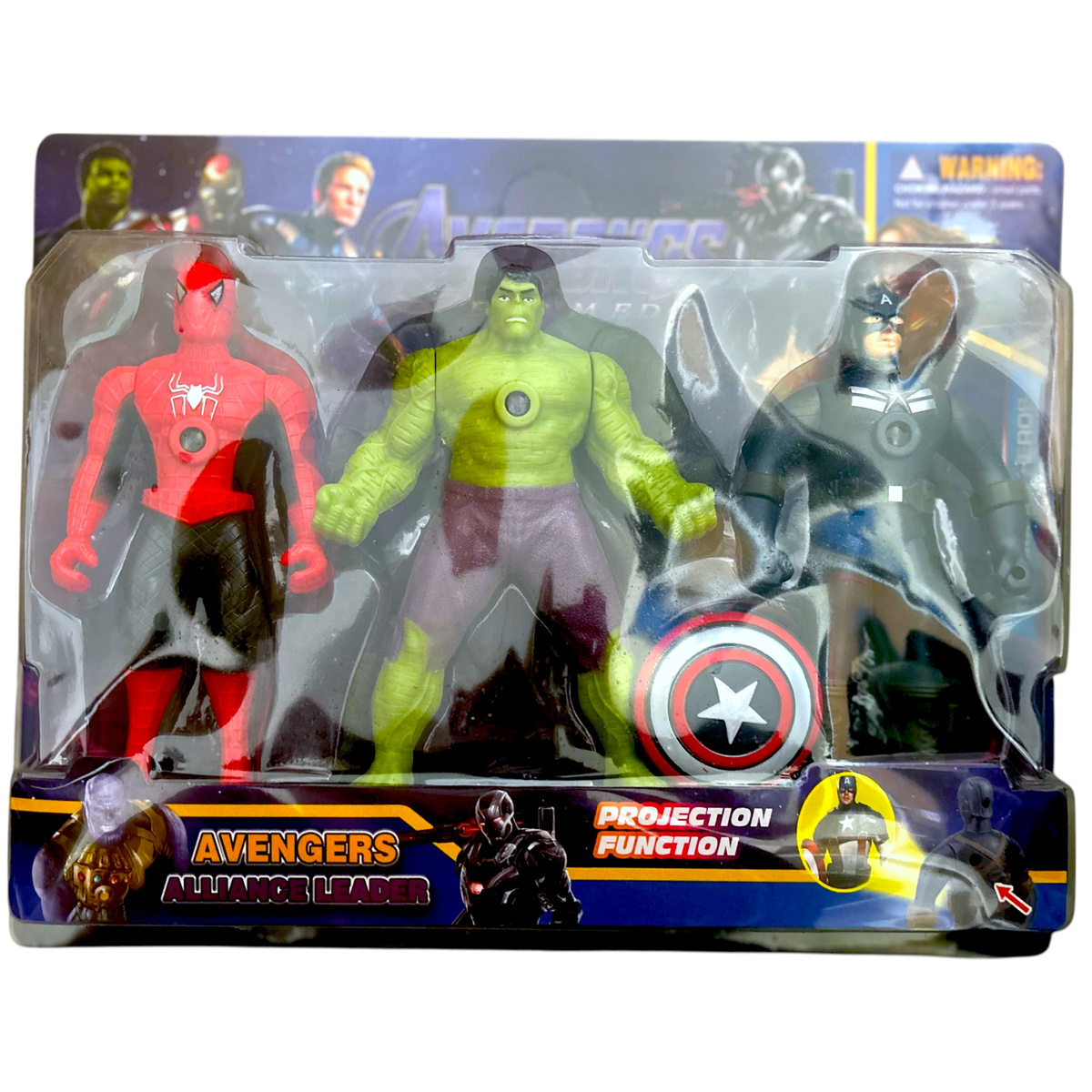 FIGURKI AVENGERS DUŻY ZESTAW 5w1 FIGURKA SPIDERMAN HULK KAPITAN AMERYKA XXL