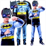 BATMAN - STRÓJ DLA CHŁOPCA GRUBY Z MIĘŚNIAMI DELUXE