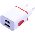 UNIWERSALNA ŁADOWARKA KOSTKA USB 2.A 5V ŁADOWARKA SIECIOWA DWA WYJŚCIA USB