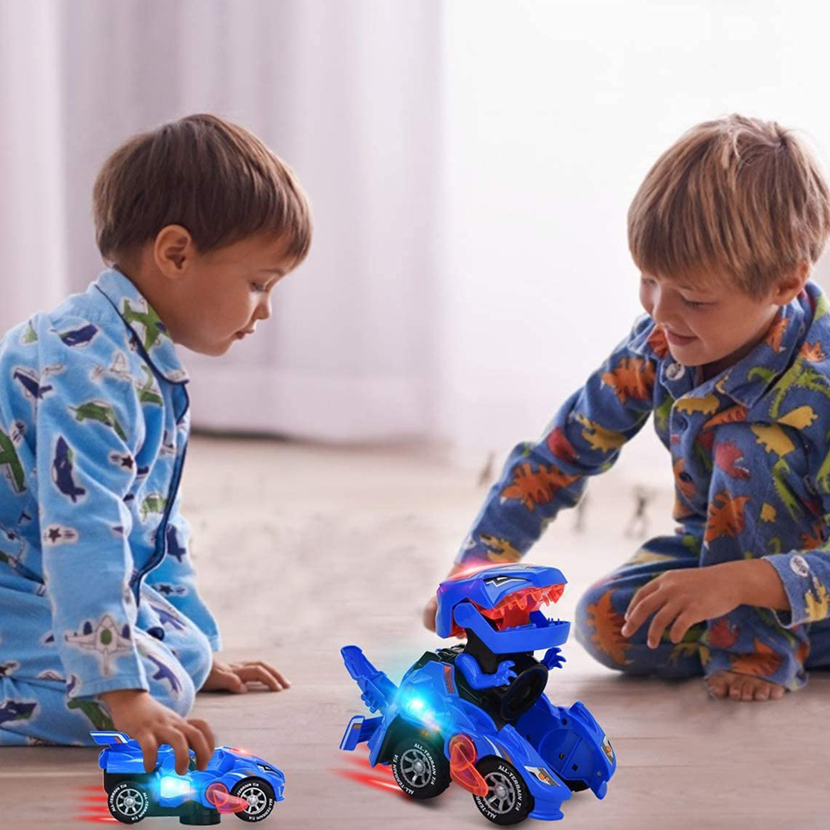 Transformujące Auto Dinozaur 2w1 Świeci