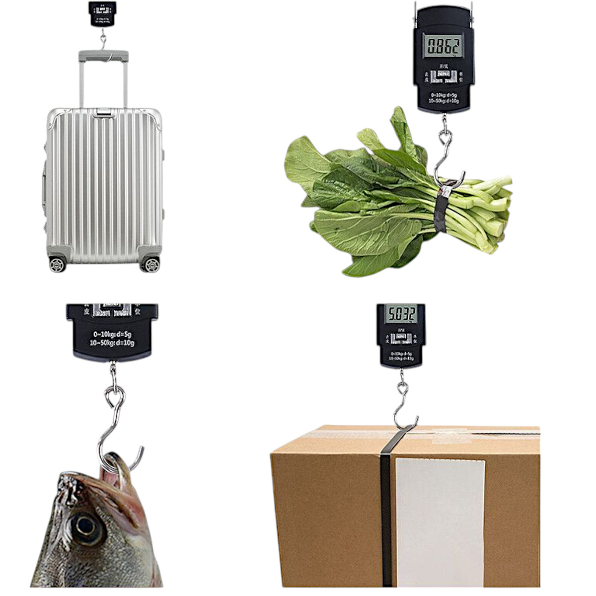 WAGA BAGAŻOWA HAKOWA PODRÓŻNA WĘDKARSKA LOTNICZA TURYSTYCZNA LCD 50kg