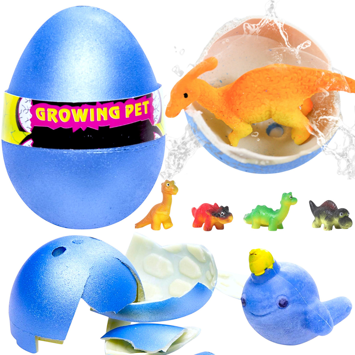 MAGICZNE DUŻE JAJKO WYKLUWAJĄCY DINOZAUR ROSNĄCY W WODZIE NIESPODZIANKA