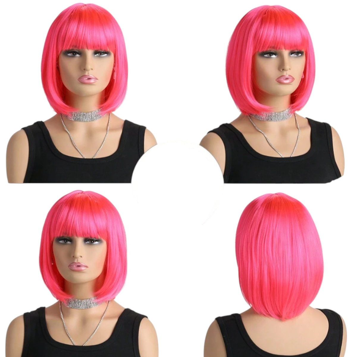 PERUKA RÓŻOWE WŁOSY