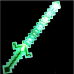 DUŻY MIECZ ŚWIECĄCY - ŚWIETLNY PIXELOWY 49CM XXL