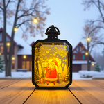 LAMPKA ŚWIĄTECZNA LATARENKA BOŻE NARODZENIE MAGICZNY LAMPION LED MIKOŁAJ