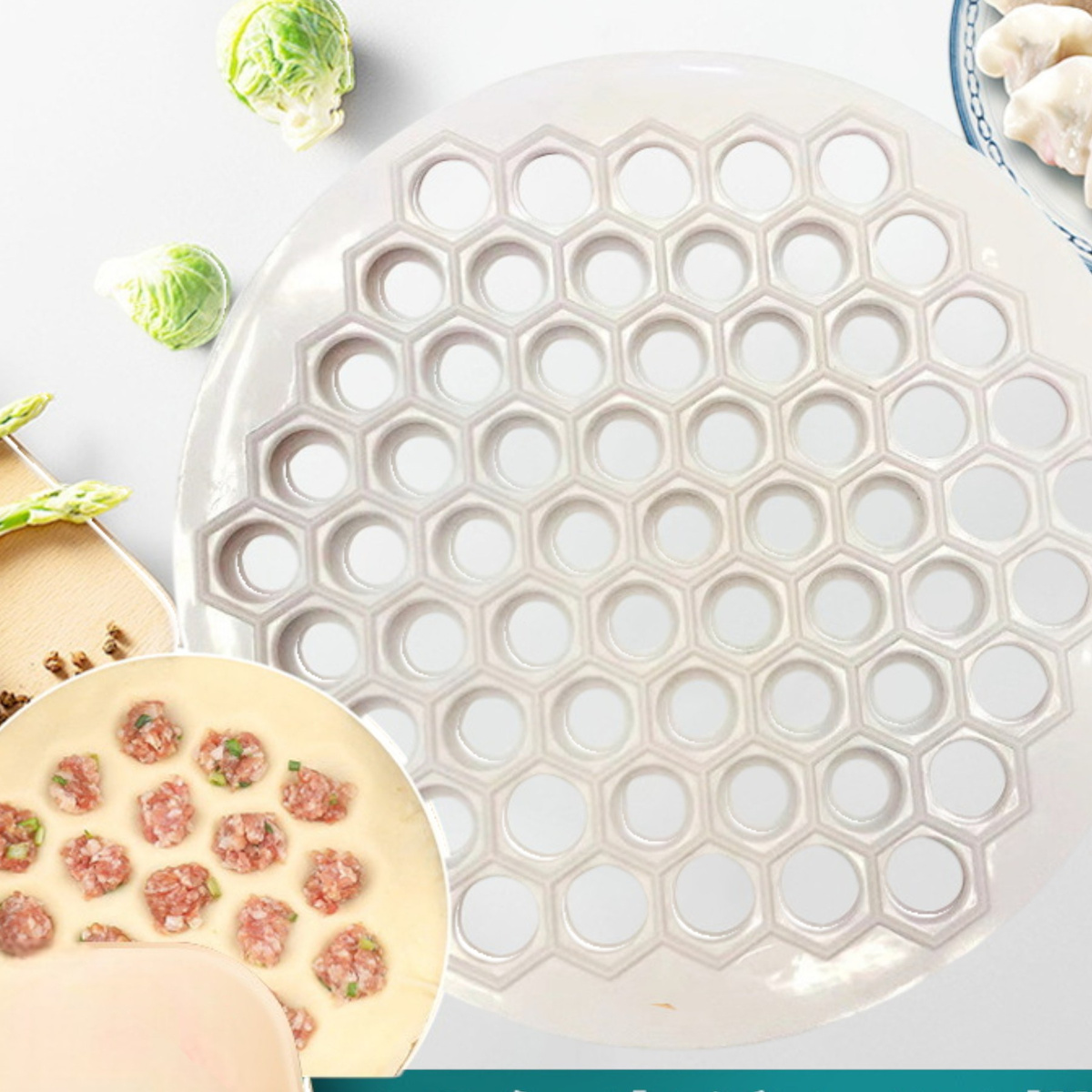 FOREMKA DO PIEROGÓW USZEK RAVIOLI PIEROŻNICA METALOWA 37 PIEROGÓW DUŻA 25CM