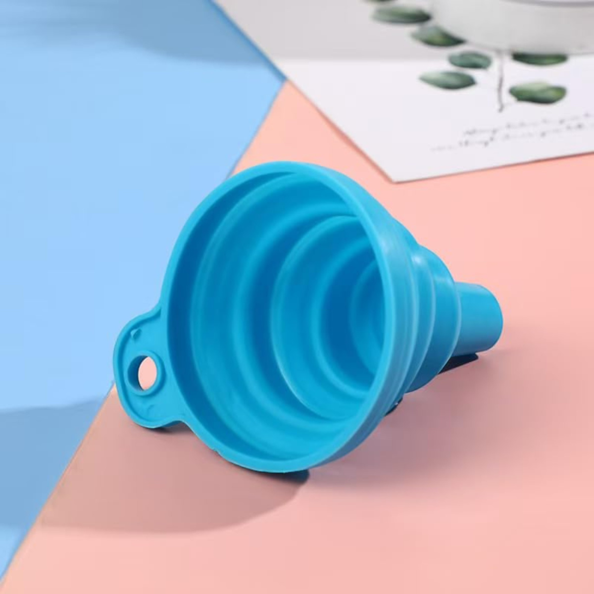 LEJEK SILIKONOWY SKŁADANY HARMONIJKA DO KUCHNI DO BUTELKI SŁOKIA NA PŁYN