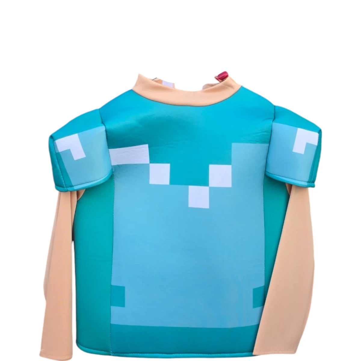 MINECRAFT – STRÓJ DLA DZIECKA DIAMENTOWY STEVE ROZMIAR M (120-130) KOSTIUM NA BAL DLA CHŁOPCA GADŻETY DLA GRACZY