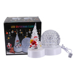 LAMPKA ŚWIĄTECZNA DEKORACJA NA BOŻE NARODZENIE KULA KRYSZTAŁOWA CHOINKA LED