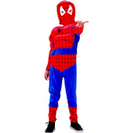 SPIDERMAN - STRÓJ DLA CHŁOPCA GRUBY Z MIĘŚNIAMI + MASKA NA TWARZ