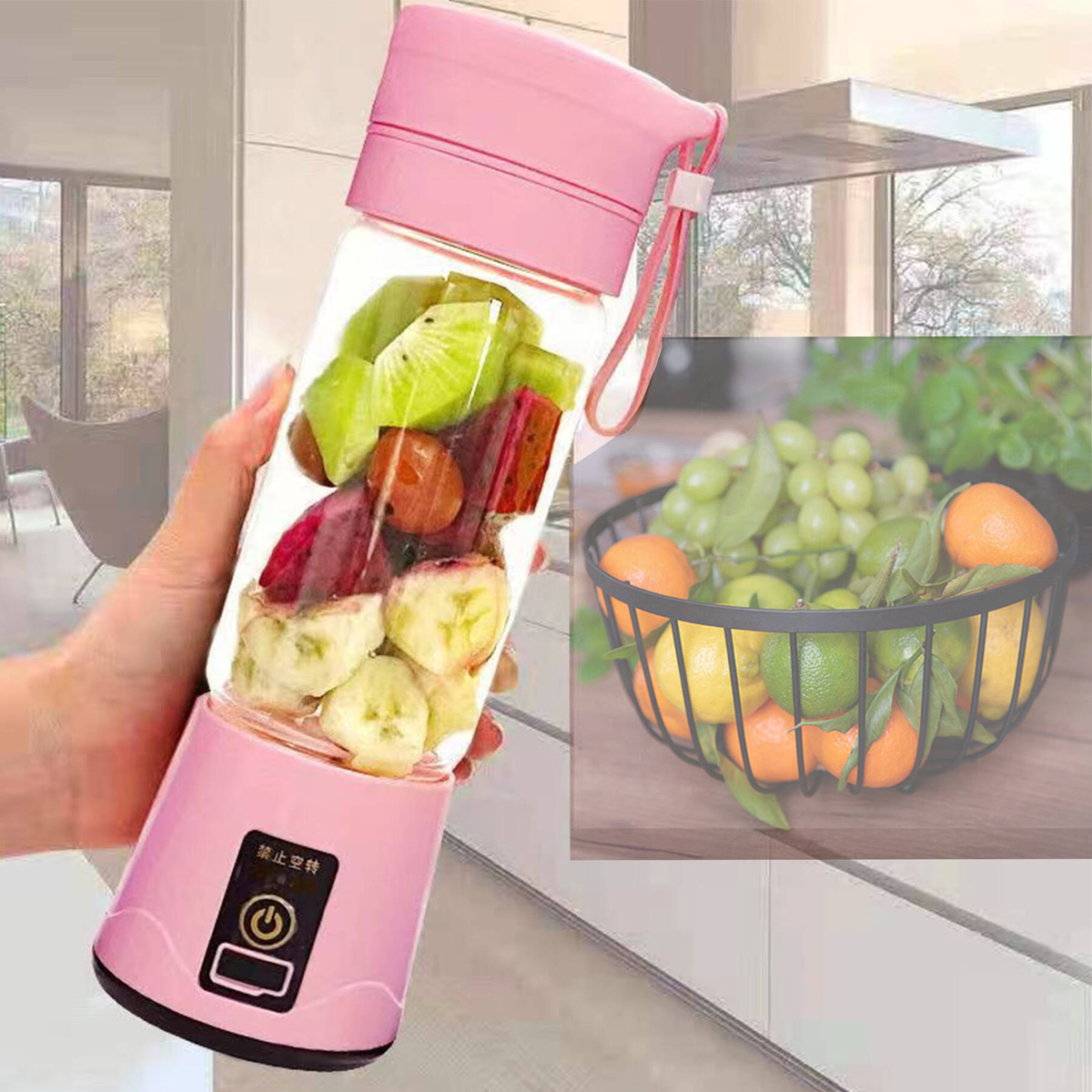 BLENDER MIKSER TURYSTYCZNY USB AKUMULATOR 380ML PREZENT BEZPRZEWODOWY 72